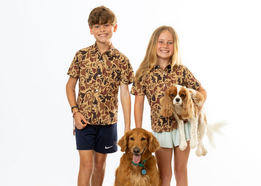 DogSchool camo (Brown) Button Up COMING SOON