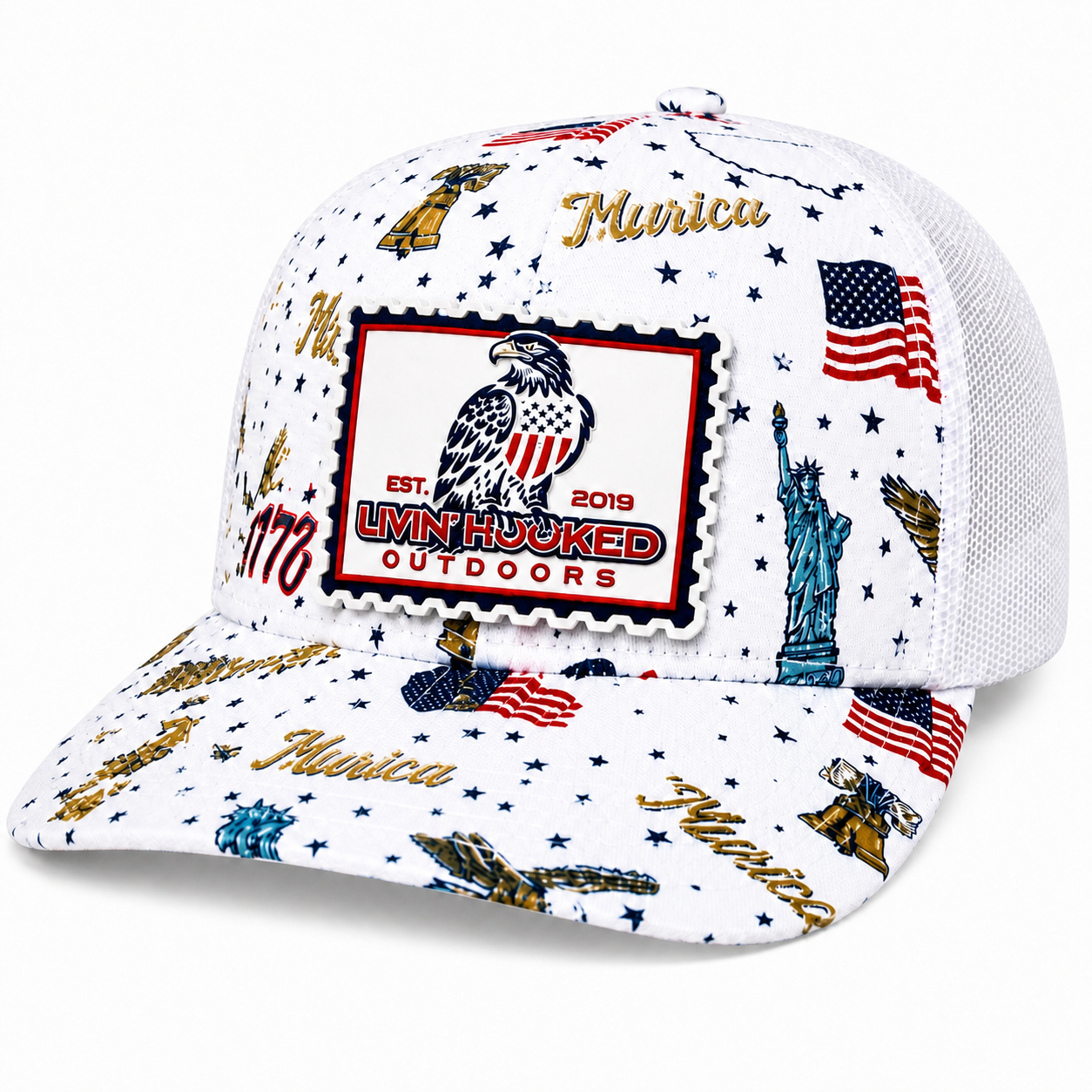 TRUCKER HAT: 1776 “USA Stamp” (Pre Order End of June)