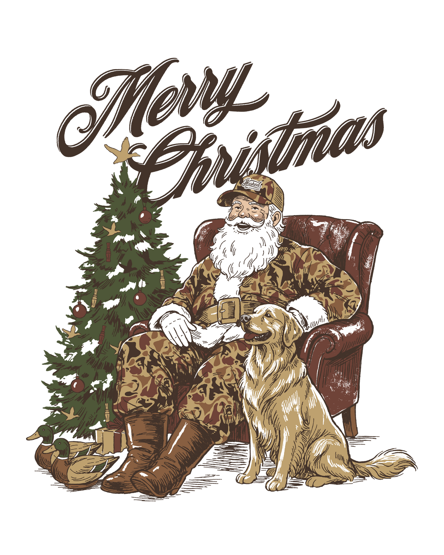 “Livin Hooked" Merry Christmas T-Shirt YOUTH