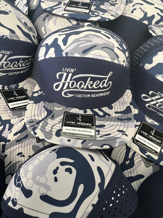 7 Panel Hat: Stealth Fusion LIVIN HOOKED