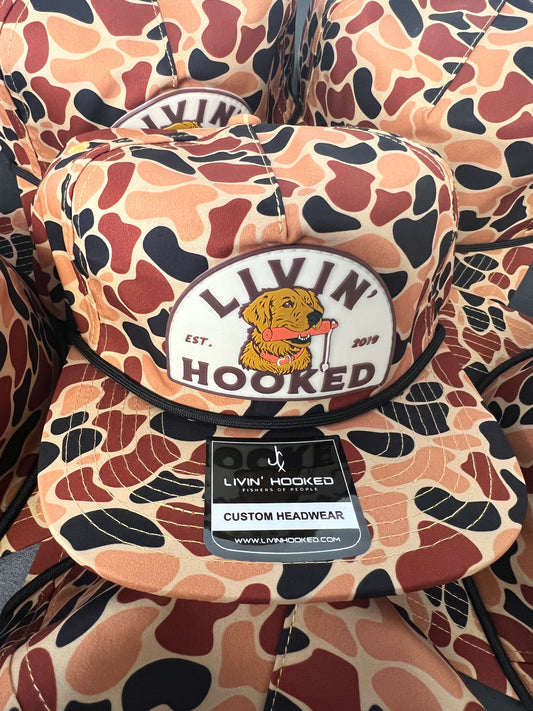 ROPE HAT: Orange Camo “Ritz” Patch