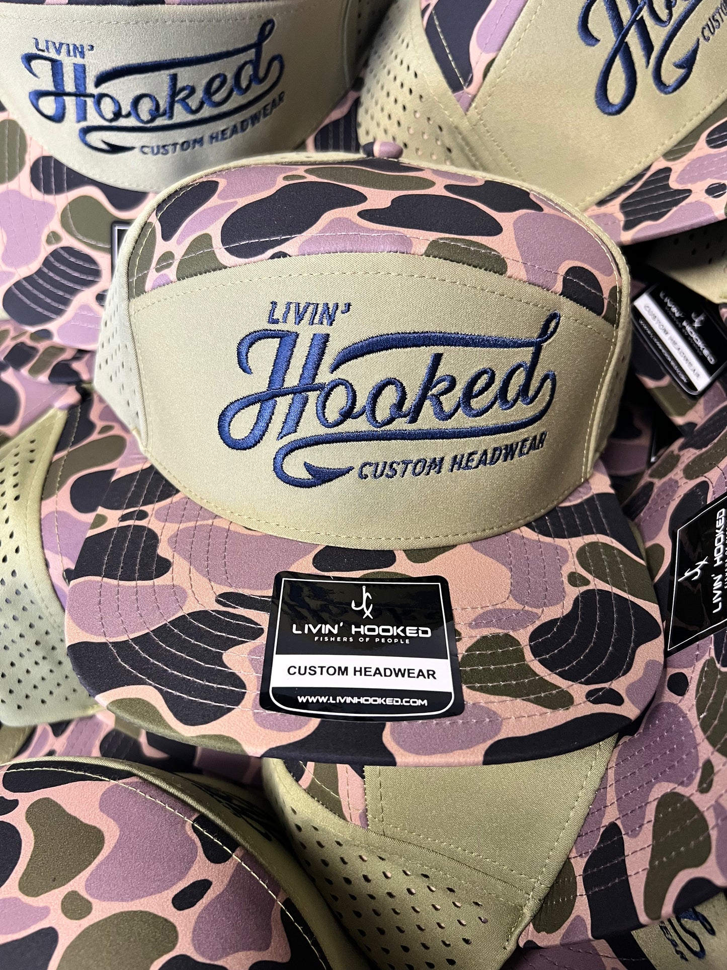 7 Panel Hat: Swamp Runner LIVIN HOOKED