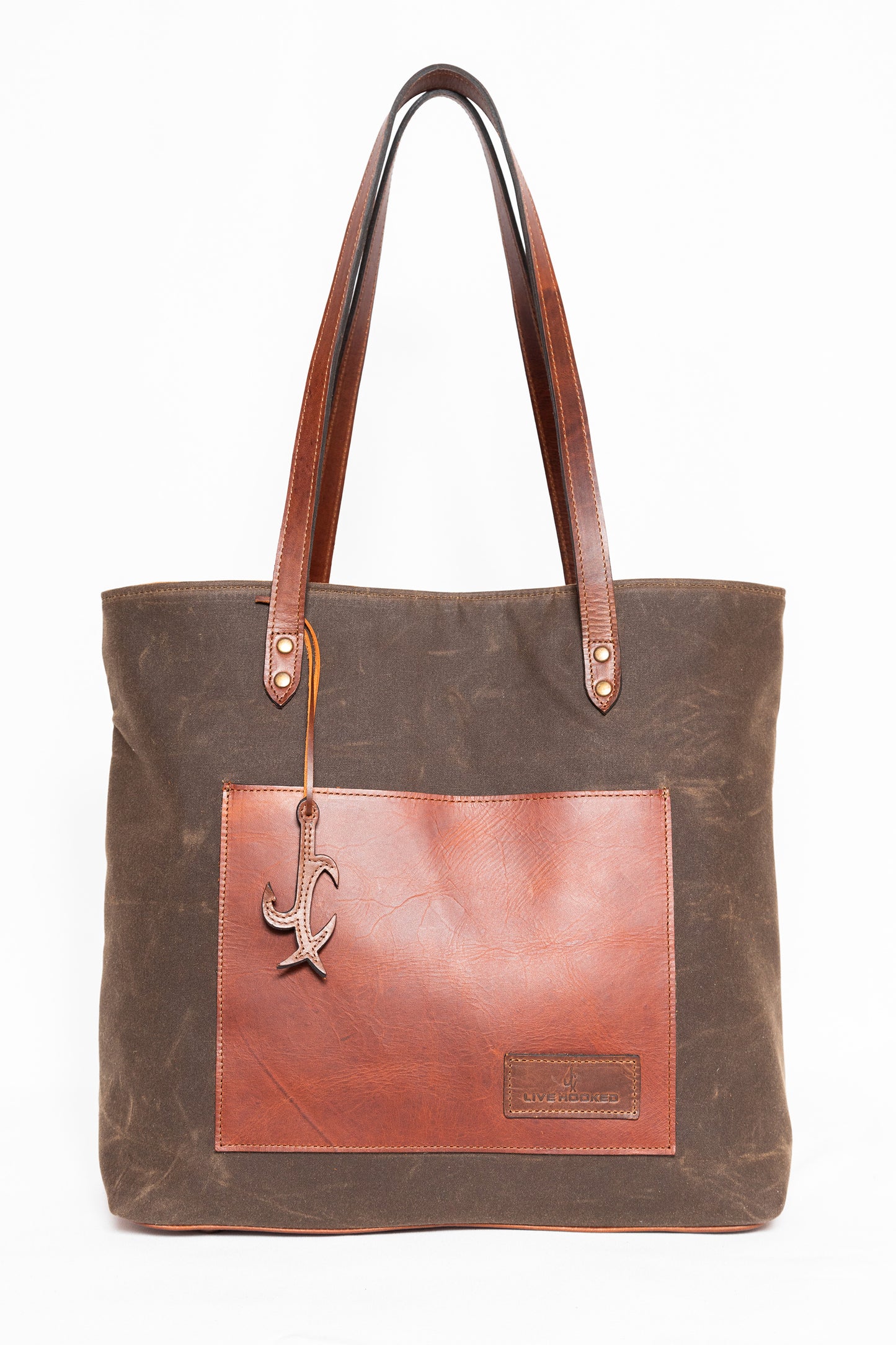 Wax Canvas Tote (BROWN)
