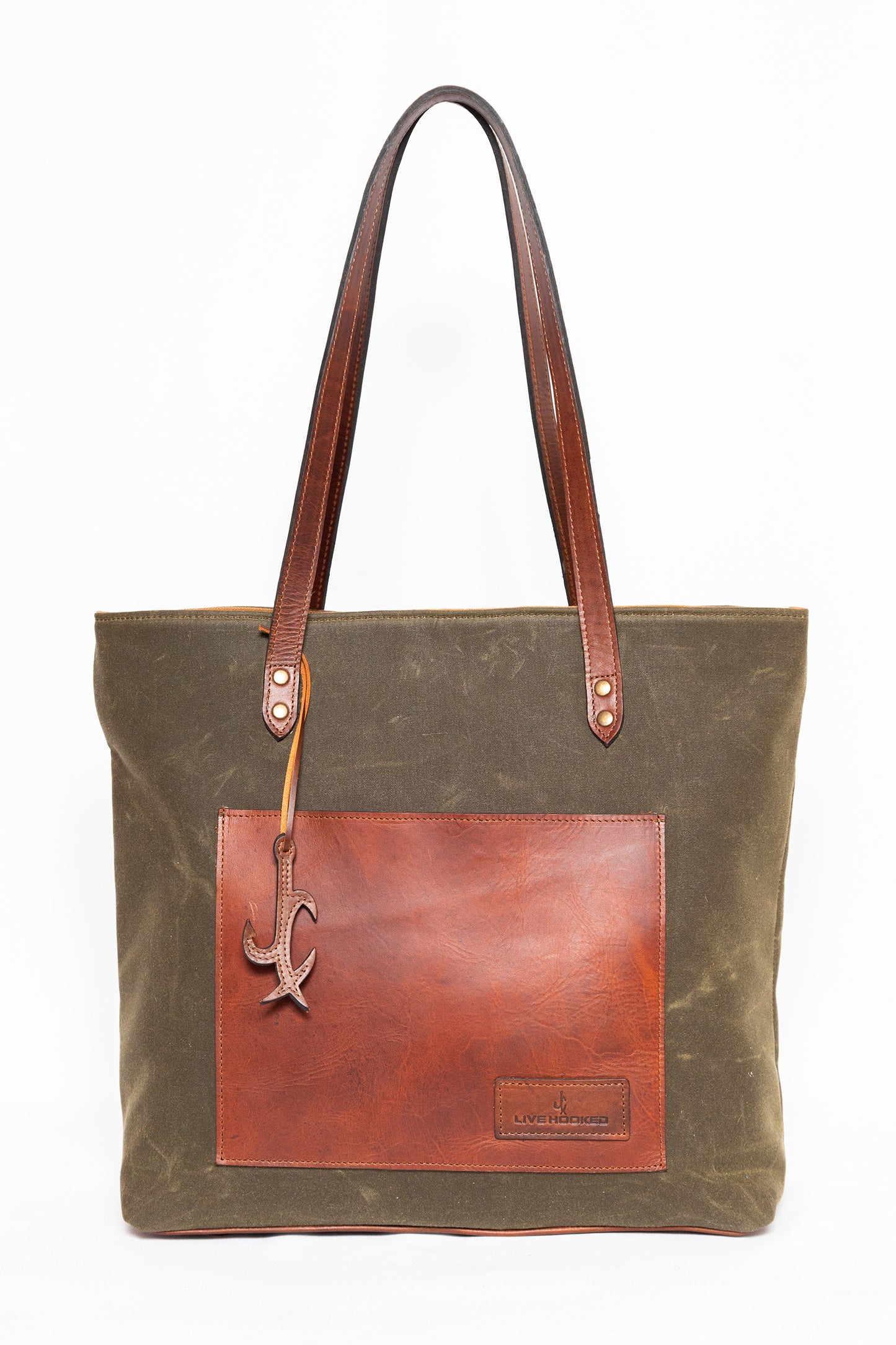 Wax Canvas Tote (HUNTER GREEN)