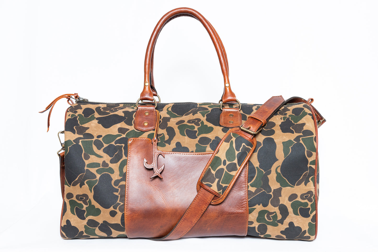 Old School Wax canvas/Leather Duffle (Carry on size)