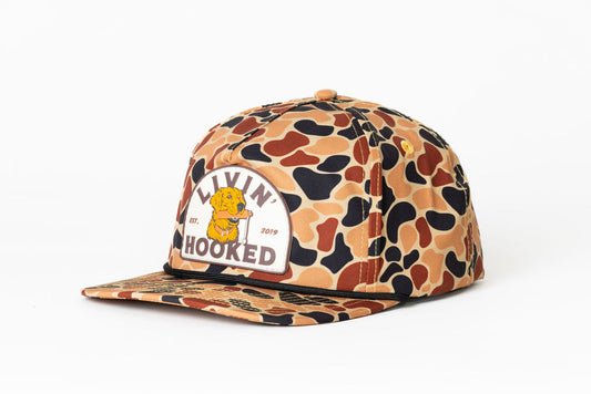 ROPE HAT: Orange Camo “Ritz” Patch