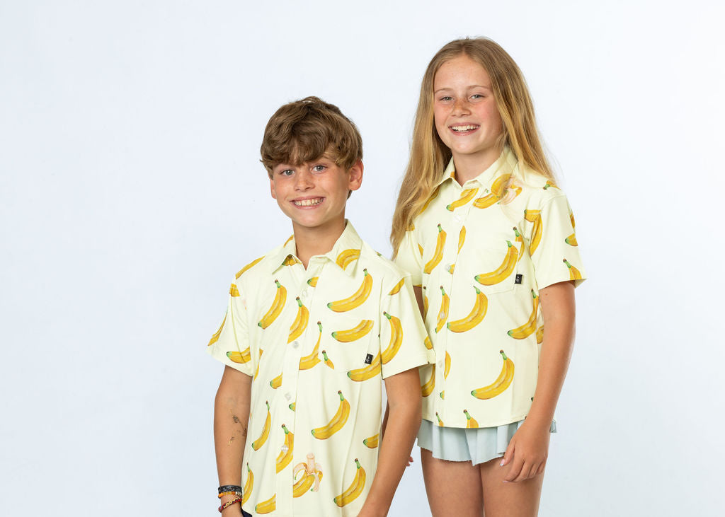 Banana Button Up YOUTH