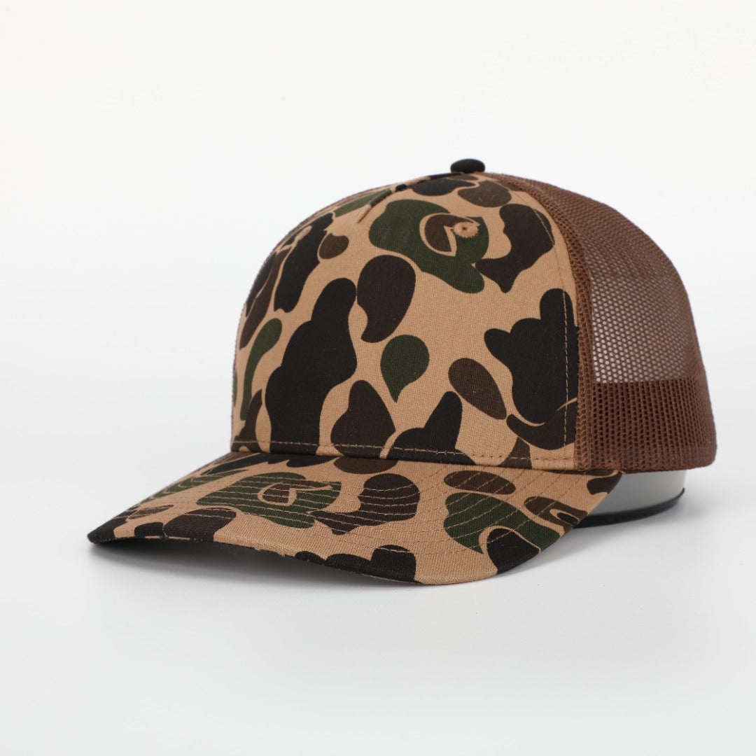 5 Panel Trucker: Old School Camo